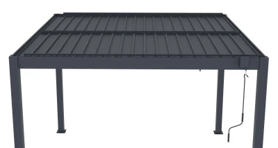 G21 Bioklimatická pergola Austin 3x3 m, antracitová hliníková