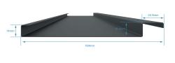 G21 Bioklimatická pergola Austin 3x3 m, antracitová hliníková
