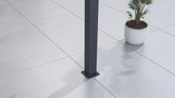 G21 Bioklimatická pergola Austin 3x3 m, antracitová hliníková