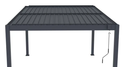 G21 Bioklimatická pergola Austin 4x3 m, antracitová hliníková