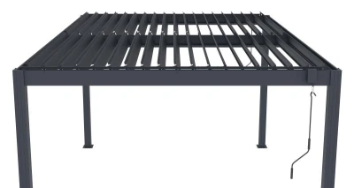 G21 Bioklimatická pergola Austin 4x3 m, antracitová hliníková
