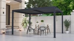 G21 Bioklimatická pergola Austin 4x3 m, antracitová hliníková