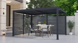 G21 Bioklimatická pergola Austin 4x3 m, antracitová hliníková