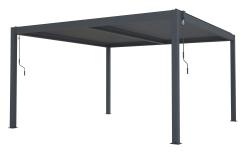 G21 Bioklimatická pergola Austin 4x4 m, antracitová hliníková