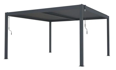 G21 Bioklimatická pergola Austin 4x4 m, antracitová hliníková