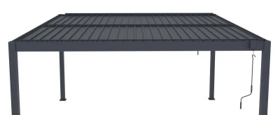 G21 Bioklimatická pergola Austin 4x4 m, antracitová hliníková