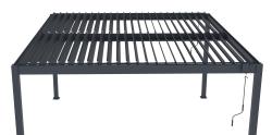 G21 Bioklimatická pergola Austin 4x4 m, antracitová hliníková