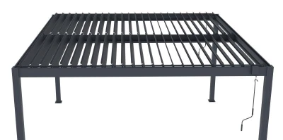 G21 Bioklimatická pergola Austin 4x4 m, antracitová hliníková