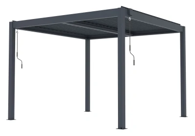 G21 Austin Premium 3x3 m antracitová hliníková bioklimatická pergola