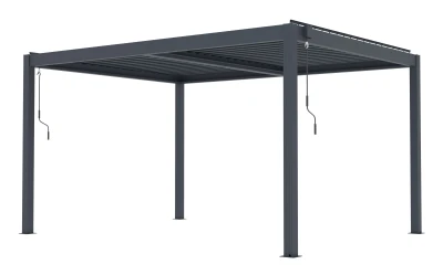 G21 Austin Premium 4x3 m antracitová hliníková bioklimatická pergola