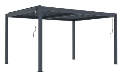 G21 Austin Premium 4x3 m antracitová hliníková bioklimatická pergola