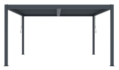 G21 Austin Premium antracitová hliníková 4x4 m bioklimatická pergola