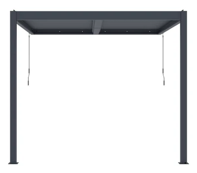 G21 Trenton 3x3 m antracitová hliníková bioklimatická pergola