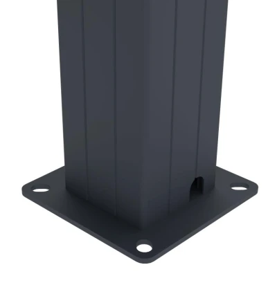 G21 Trenton 4x3 m antracitová hliníková bioklimatická pergola
