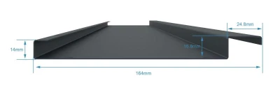 G21 Trenton 4x4 m antracitová hliníková bioklimatická pergola