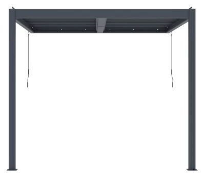 G21 Trenton Premium antracitová hliníková 3x3 m bioklimatická pergola