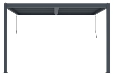 G21 Trenton Premium 4x3 m antracitová hliníková bioklimatická pergola