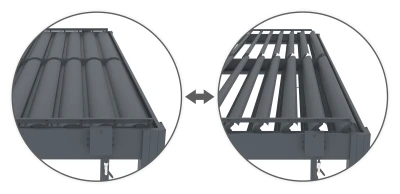 G21 Trenton Premium antracitová hliníková 4x4 m bioklimatická pergola