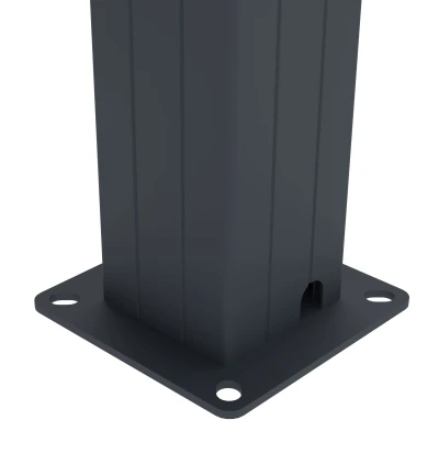 G21 Trenton Premium antracitová hliníková 4x4 m bioklimatická pergola