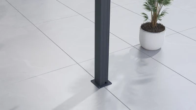 G21 Trenton Premium antracitová hliníková 4x4 m bioklimatická pergola
