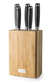 G21 Blok na nože Gourmet, bambusový pro 5 nožů
