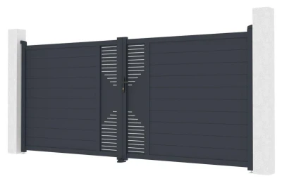 G21 Marion 392x173 cm antracitová dvoukřídlá brána