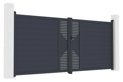 G21 Marion 392x173 cm antracitová dvoukřídlá brána