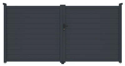 G21 Orlando 350x173 cm dvoukřídlá antracitová vjezdová brána
