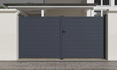 G21 Orlando 350x173 cm dvoukřídlá antracitová vjezdová brána