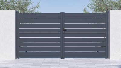 G21 Reno 350x176 cm antracitová dvoukřídlá vjezdová brána
