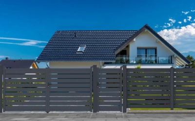 G21 Reno 350x176 cm antracitová dvoukřídlá vjezdová brána