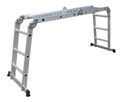 G21 Hliníkové štafle GA-SZ-4x3-3,7M multifunkční + podlážka