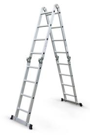 G21 Hliníkové štafle GA-SZ-4x4-4,6M multifunkční + podlážka