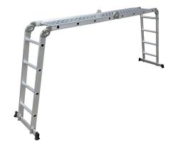 G21 Hliníkové štafle GA-SZ-4x4-4,6M multifunkční + podlážka