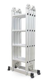 G21 Hliníkové štafle GA-SZ-4x4-4,6M multifunkční + podlážka