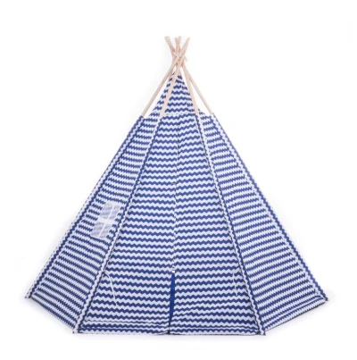 G21 Zig Zag modro-bílý dětský stan teepee