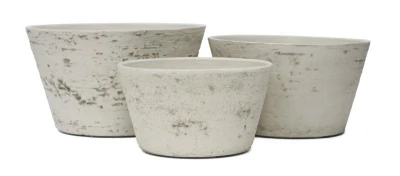 G21 Baltic Bowl světle šedý 42 x 23 x 42 dekorační květináč