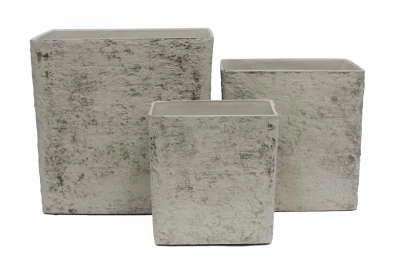 G21 Baltic Brick světle šedý 35 x 35 x 35 cm květináč