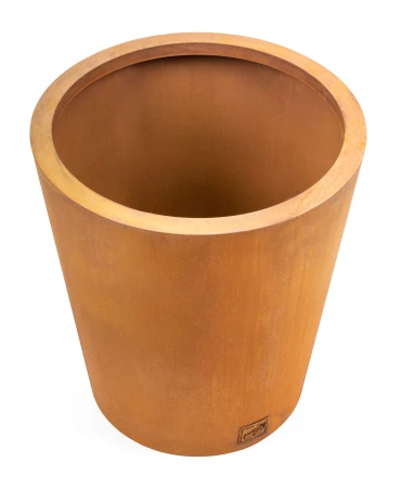 G21 Corten Round rezavě hnědý 45 x 50 x 45 cm venkovní květináč