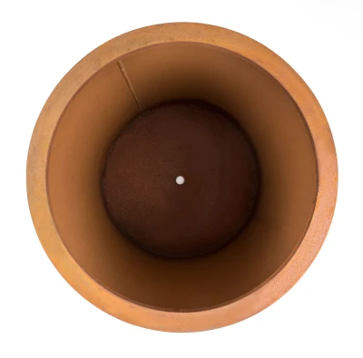 G21 Corten Round rezavě hnědý 45 x 50 x 45 cm venkovní květináč
