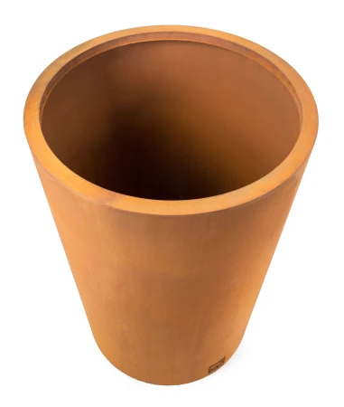 G21 Corten Round rezavě hnědý 55 x 75 x 55 cm venkovní květináč
