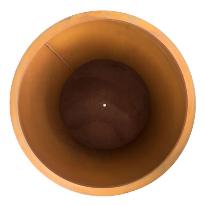 G21 Corten Round rezavě hnědý 65 x 100 x 65 cm dekorační květináč