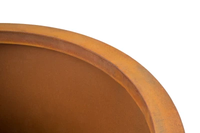 G21 Corten Round rezavě hnědý 65 x 100 x 65 cm dekorační květináč
