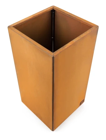 G21 Corten Square 40 x 80 x 40 cm rezavě hnědý venkovní květináč