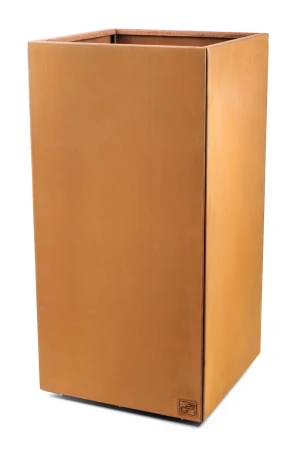 G21 Corten Square rezavě hnědý venkovní květináč 50 x 100 x 50 cm