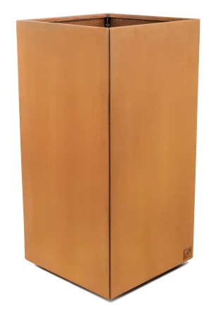 G21 Corten Square rezavě hnědý venkovní květináč 50 x 100 x 50 cm