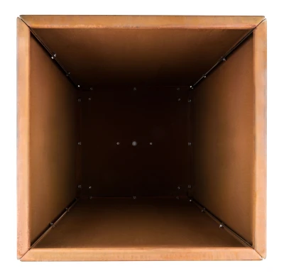 G21 Corten Square rezavě hnědý venkovní květináč 50 x 100 x 50 cm