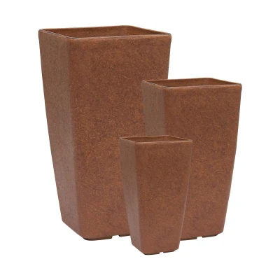 G21 Element Linea hnědý 22 x 42 x 22 dekorativní květináč
