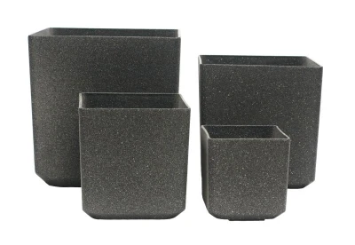 G21 Industrial Block šedý 21 x 21 x 21 cm dekorační květináč