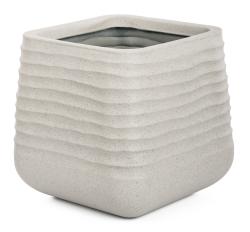 G21 Květináč Sand Cube 38 x 38 x 37